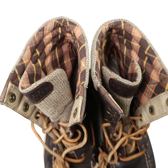 Sperry Shoes Womens 7.5 Boots Hikerfish Lace Up Moc Toe Leather Top Sider Brown - Picture 15 of 15